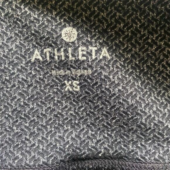 ATHLETA Herringbone Criss Cross Power Up 7/8 Athletic Leggings Size XS Gym Basic - Picture 6 of 8